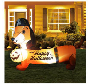 Read more about the article 5FT Inflatable Halloween Dog Blow Up with a Pumpkin