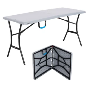 Read more about the article 5 Foot Rectangle Fold-in-Half Table, Indoor/Outdoor