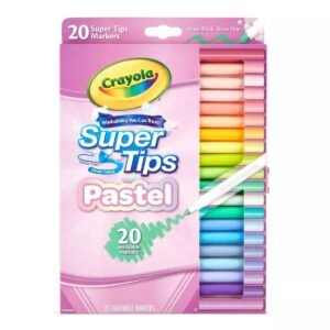 Read more about the article ONLY $3.49! Crayola Supertips 20ct Pastel Markers