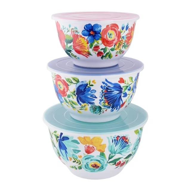 Read more about the article ONLY $9.97!! The Pioneer Woman Delaney 6-piece Melamine Bowl Set!